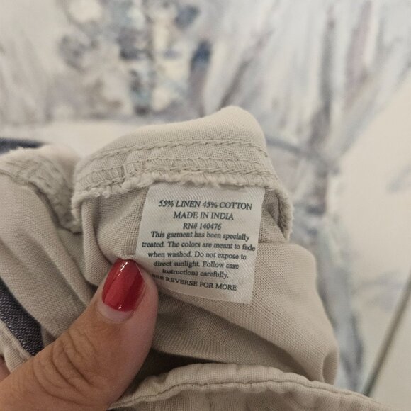 Faherty Men's Shorts Size 36 Linen Cotton Blend - Picture 6 of 10